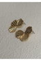 Heliophilia Silver Pendientes de Latón Dorados
